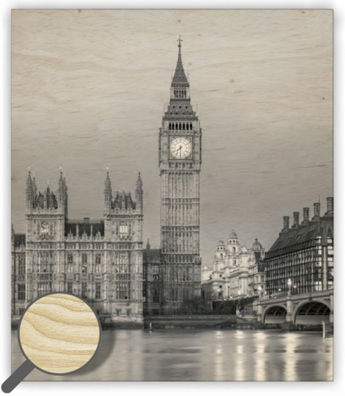 Dřevěný obraz Big Ben