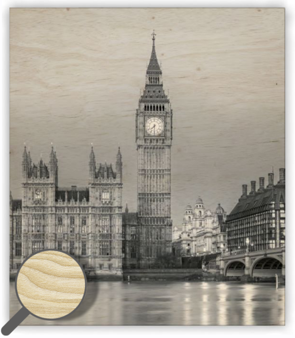 Dřevěný obraz Big Ben