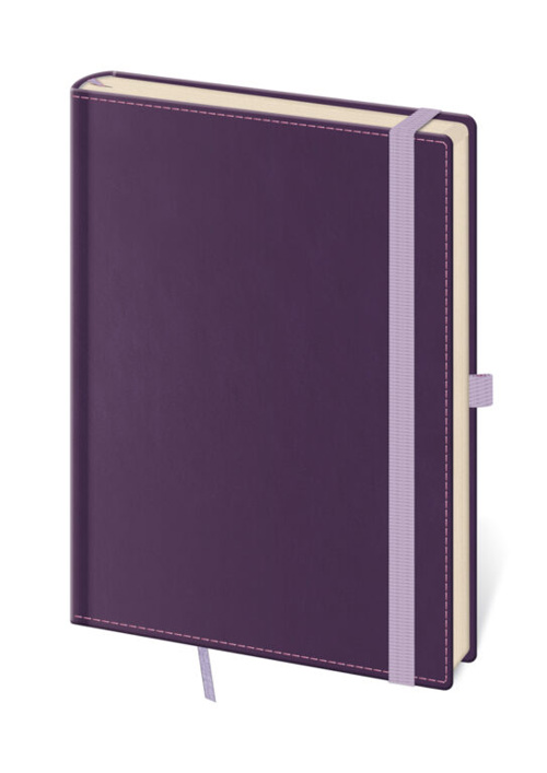 Linkovaný zápisník Double Violet M
