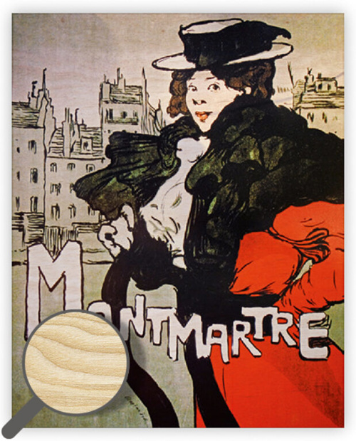 Dřevěný obraz Montmartre