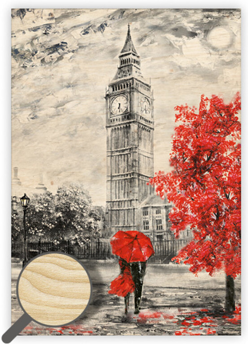 Dřevěný obraz Big Ben II.