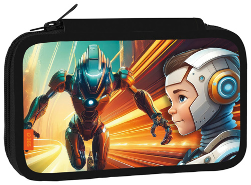 Školní penál dvoupatrový Sci-fi